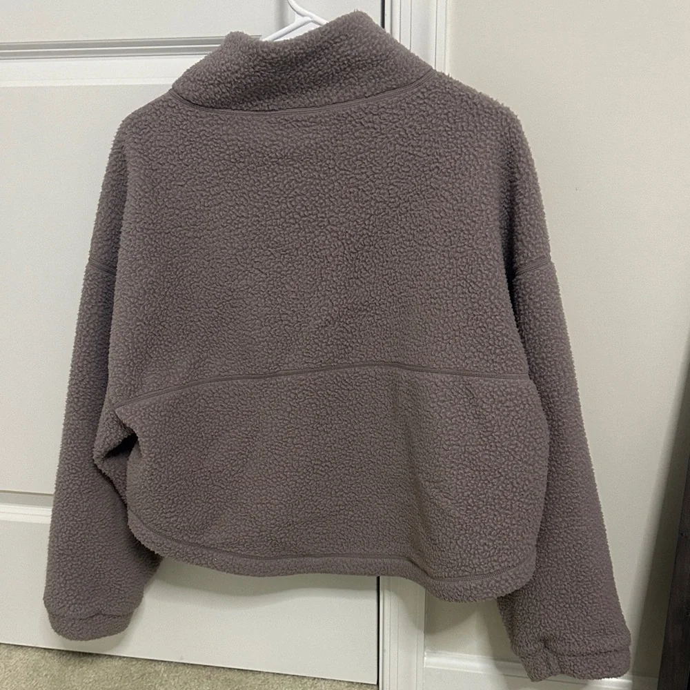 Gymshark Women’s Elevate Fleece Midi Jacket - Mauve - Picture 4 of 5